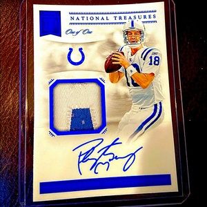 Peyton Manning Autographed Rookie Card